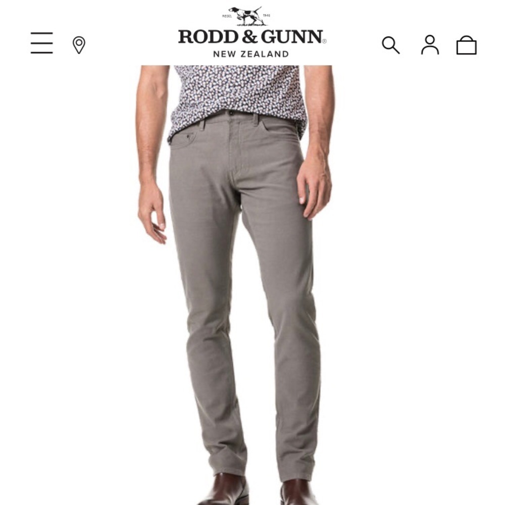 Rodd & Gunn Motion Straight Leg Jean Pebble 30x34